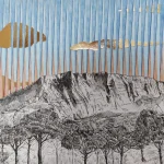 La Sainte Victoire - 2024 - Feutres, encre de chine, collages - 30 x 40 cm