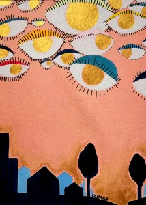 Zombiland - 2020 - Acrylique et feutre - 24 x 18 cm Zombiland - 2020 - Acrylique et feutre - 24 x 18 cm