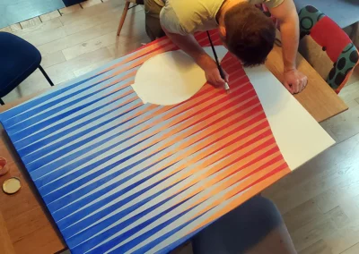réalisation du tableau verano manchego