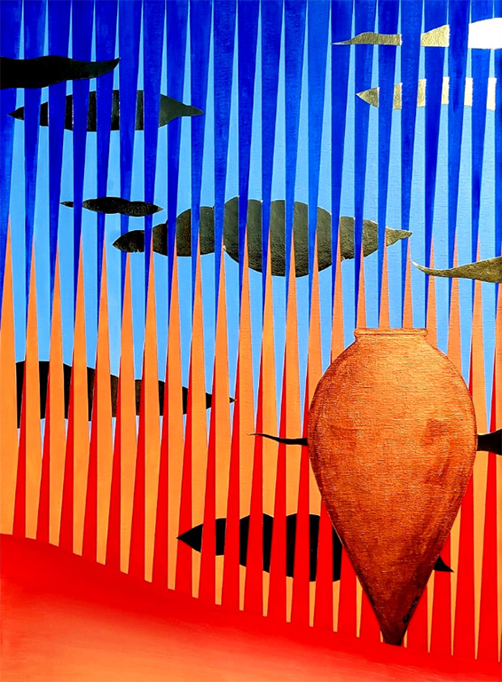 L'Alliance des possibles technique mixte : encre de chine et acrylique 21x29 cm