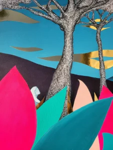 Zoom sur la femme, "Eve"...