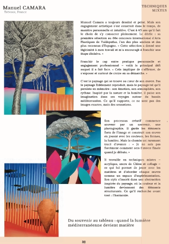 Article sur l'Artiste Peintre Manuel Camara parue dans le magazine Pepress à l'occasion du Festival de Cannes